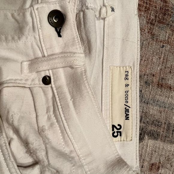 Rag & Bone White Distressed Jeans - Picture 3 of 3